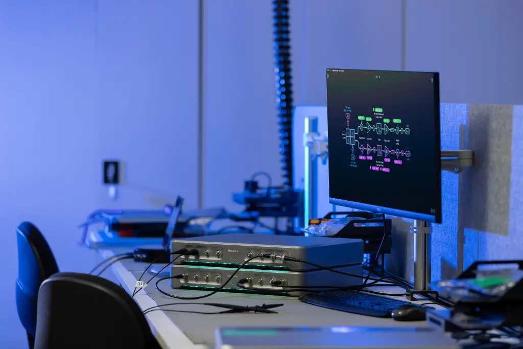 MEMs (Micro-electromechanical systems) testing lab setup