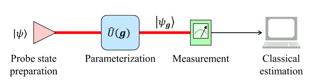 The quantum parameter estimation measurement sequence.