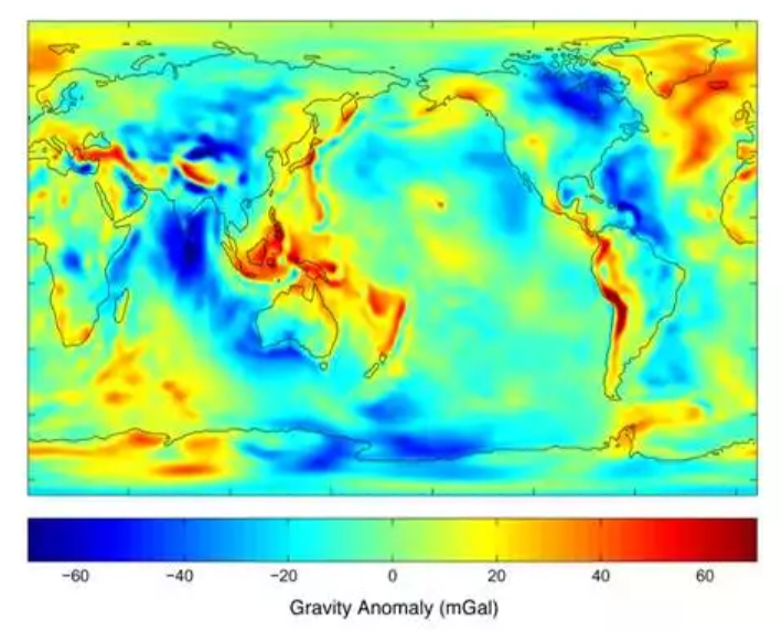 GRACE-FO gravity anomaly map as an application of geodesy/oscillators